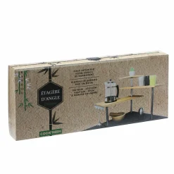 Conservation Et Rangement|COOK KEEN Étagère d'angle 3 étages effet bambou