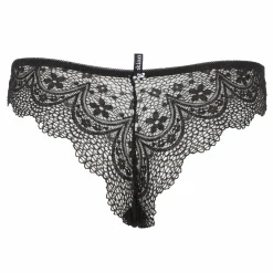 Lingerie Et Vêtements De Nuit|MANOUKIAN Tanga / shorty en dentelle noir
