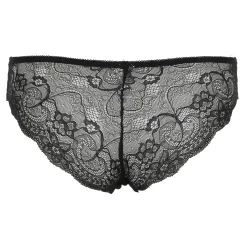 Lingerie Et Vêtements De Nuit|MANOUKIAN Tanga / slip en dentelle bleu et noir