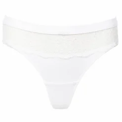 Lingerie Et Vêtements De Nuit|LA CITY TANGA IVOIRE Blanc