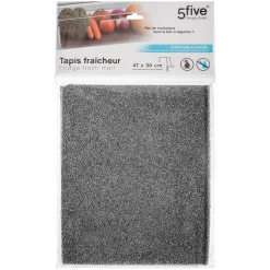 Conservation Et Rangement|FIVE Tapis fraîcheur frigo gris