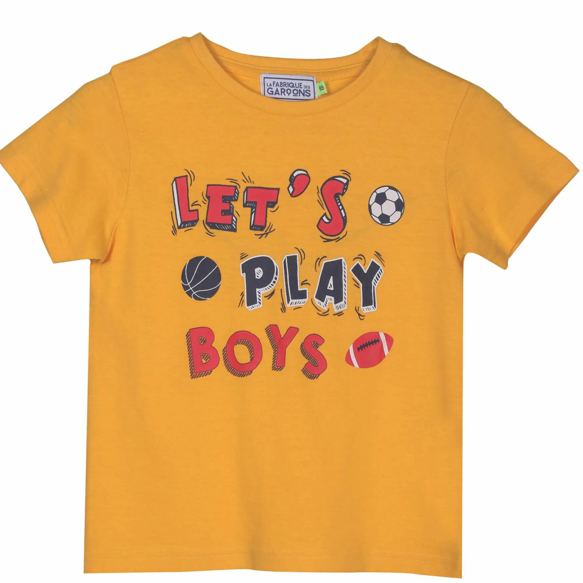 Hauts|LA FABRIQUE DES GARCONS TEE SHIRT MC AVEC ANIMATION 3/6A