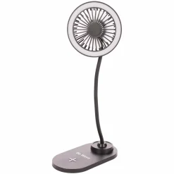 Hightech Et Multimédia|Stokomani Ventilateur Led 2 en 1 chargeur à induction