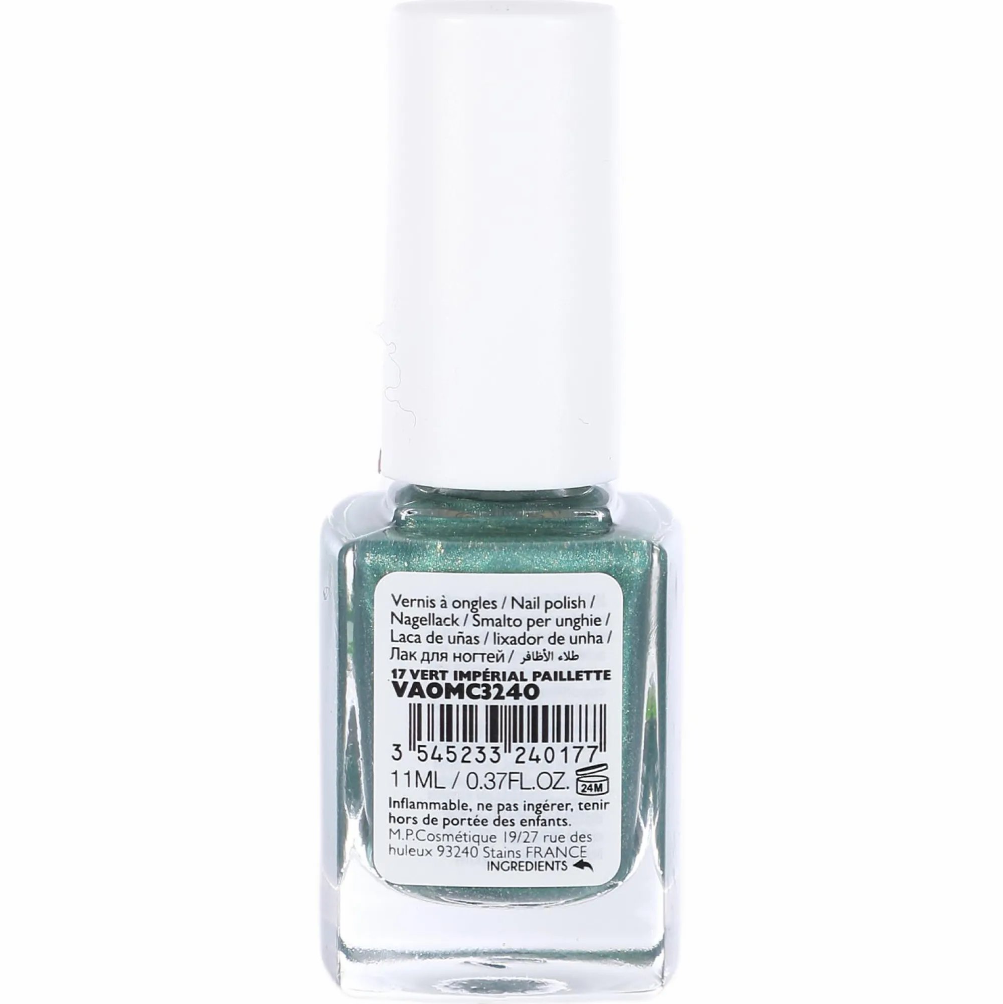 Maquillage Et Ongles|MISS COP Vernis à ongle vert impérial pailleté