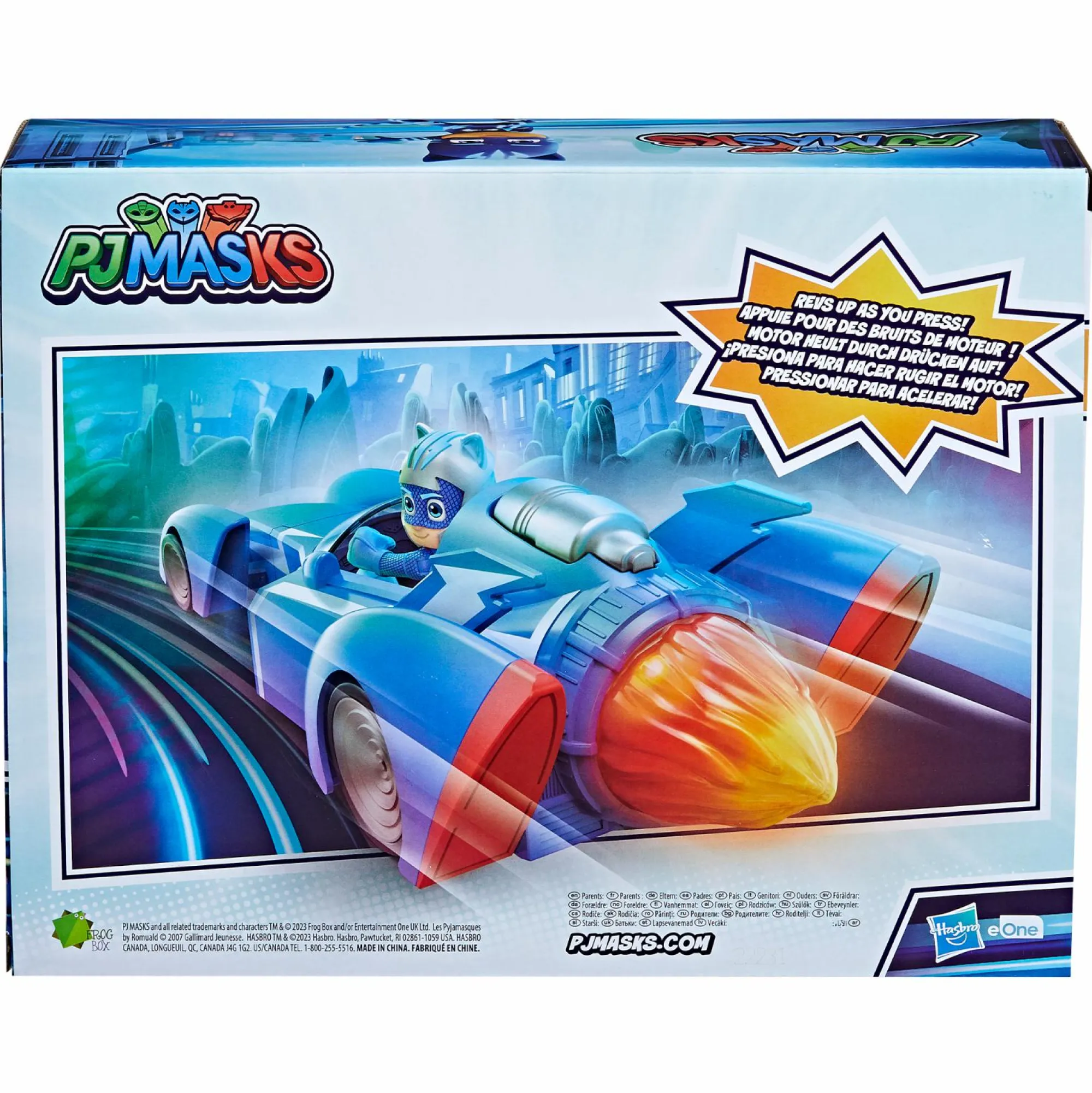 Jouet|De 2 À 4 Ans|PYJAMASQUES Voiture Vroomerang et figurine yoyo 7.5 cm